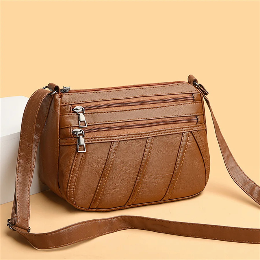2025 New Women PU Leather Messenger Bag Mother Solid Handbag Crossbody Multi-pocket Purse Youth Ladies Simple Versatile Bag
2025 New Women PU Leather Messenger Bag Mother Solid Handbag Crossbody Multi-pocket Purse Youth Ladies Simple Versatile Bag