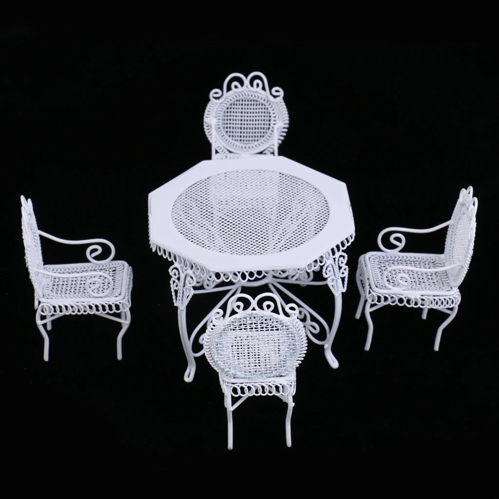 Dollhouse Miniatures 1 12 Scale Metal Table Chair Set Miniature Furniture for Kids Room Decor
Dollhouse Miniatures 1 12 Scale Metal Table Chair Set Miniature Furniture for Kids Room Decor