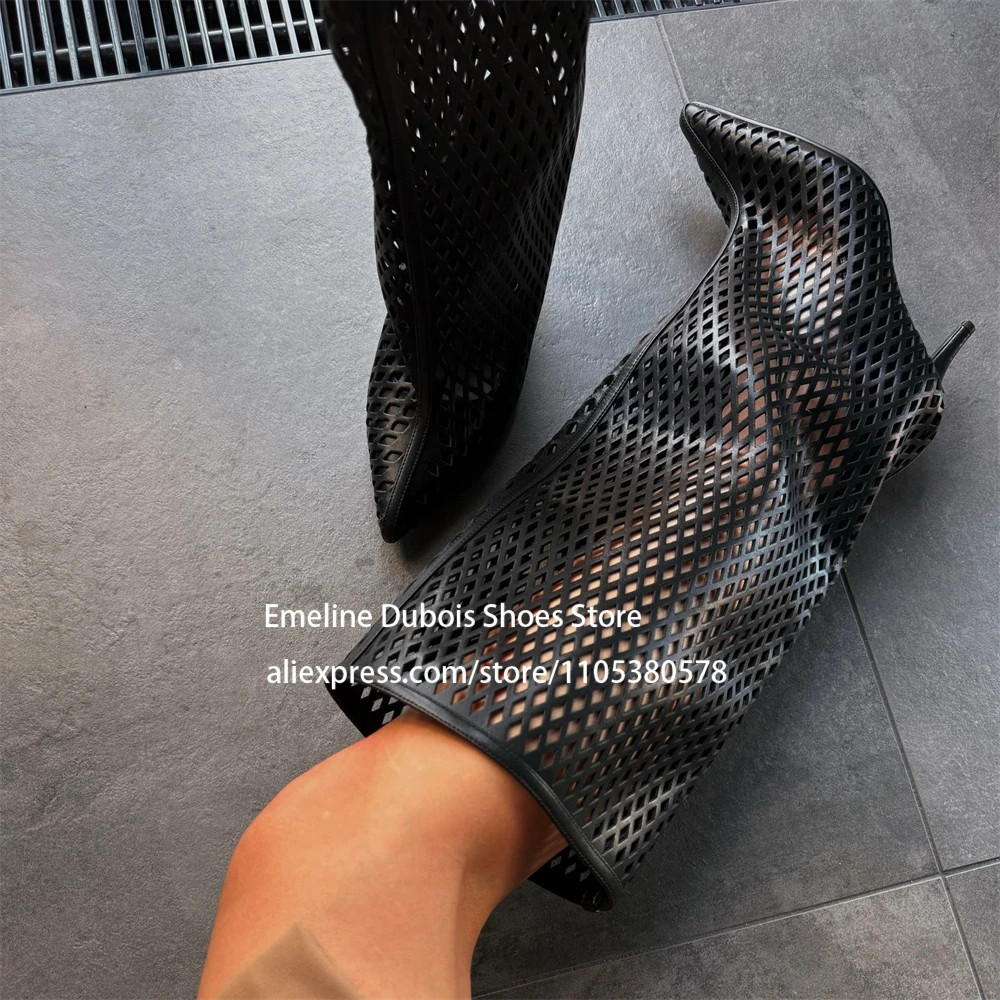 Slouchy Mesh Knee High Boots Pointed Toe Stiletto High Heel Long Boots Fashion Party Evening Streetwear Shoes for Women
Slouchy Mesh Knee High Boots Pointed Toe Stiletto High Heel Long Boots Fashion Party Evening Streetwear Shoes for Women