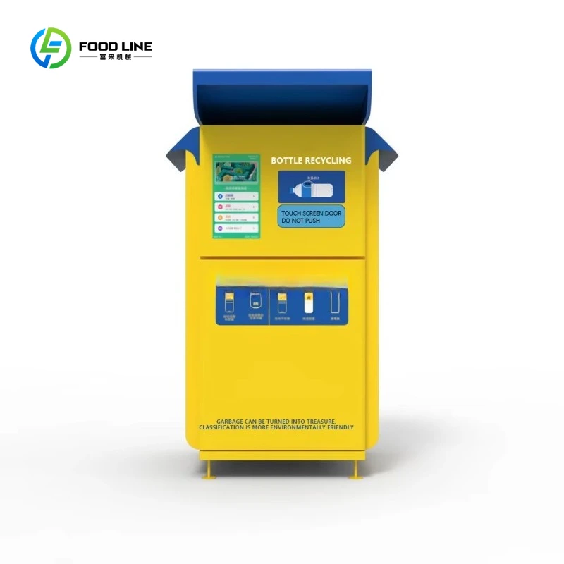 Индивидуальный умный небольшой обратный торговый автомат для переработки стеклянных бутылок на заказ RVM
Индивидуальный умный небольшой обратный торговый автомат для переработки стеклянных бутылок на заказ RVM