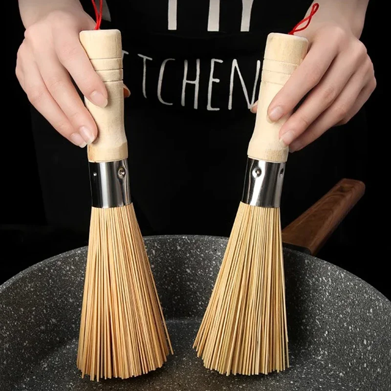 Natural Bamboo Pot Brush Long Handle Wok Cleaning Brush Dish Brush Kitchen Tool Supplies For Restaurant Squeegee Limpieza hogar
Natural Bamboo Pot Brush Long Handle Wok Cleaning Brush Dish Brush Kitchen Tool Supplies For Restaurant Squeegee Limpieza hogar