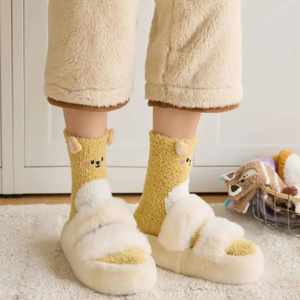 Floor Socks Floor Socks Thickened Coral Velvet Sleeping Socks Cartoon Design Mid-tube Warm Winter Non-slip Indoor Cozy Footwear
Floor Socks Floor Socks Thickened Coral Velvet Sleeping Socks Cartoon Design Mid-tube Warm Winter Non-slip Indoor Cozy Footwear
