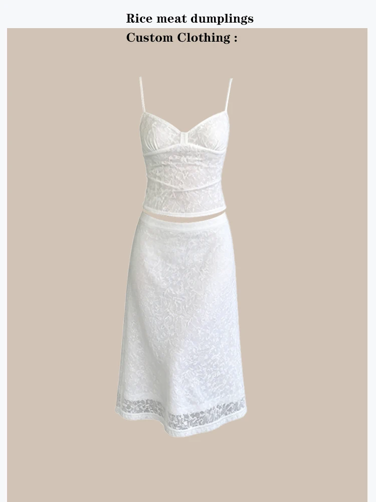 Korean Style Lace Set Strap Vest A-Line Skirt Sunscreen Breathable Open Cardigan Three-Piece Summer Fashion Women's Ense...
Korean Style Lace Set Strap Vest A-Line Skirt Sunscreen Breathable Open Cardigan Three-Piece Summer Fashion Women's Ense...