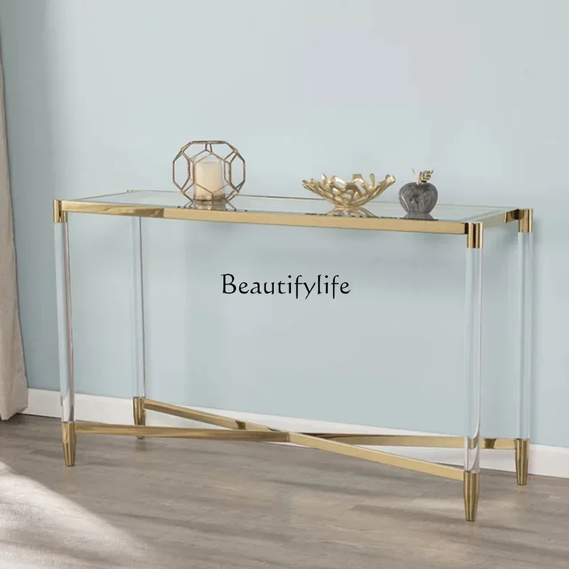 yj21 yj31 Modern Minimalist Entryway Table Light Luxury Transparent Acrylic Entryway Console Sofa Long Back Table
yj21 yj31 Modern Minimalist Entryway Table Light Luxury Transparent Acrylic Entryway Console Sofa Long Back Table