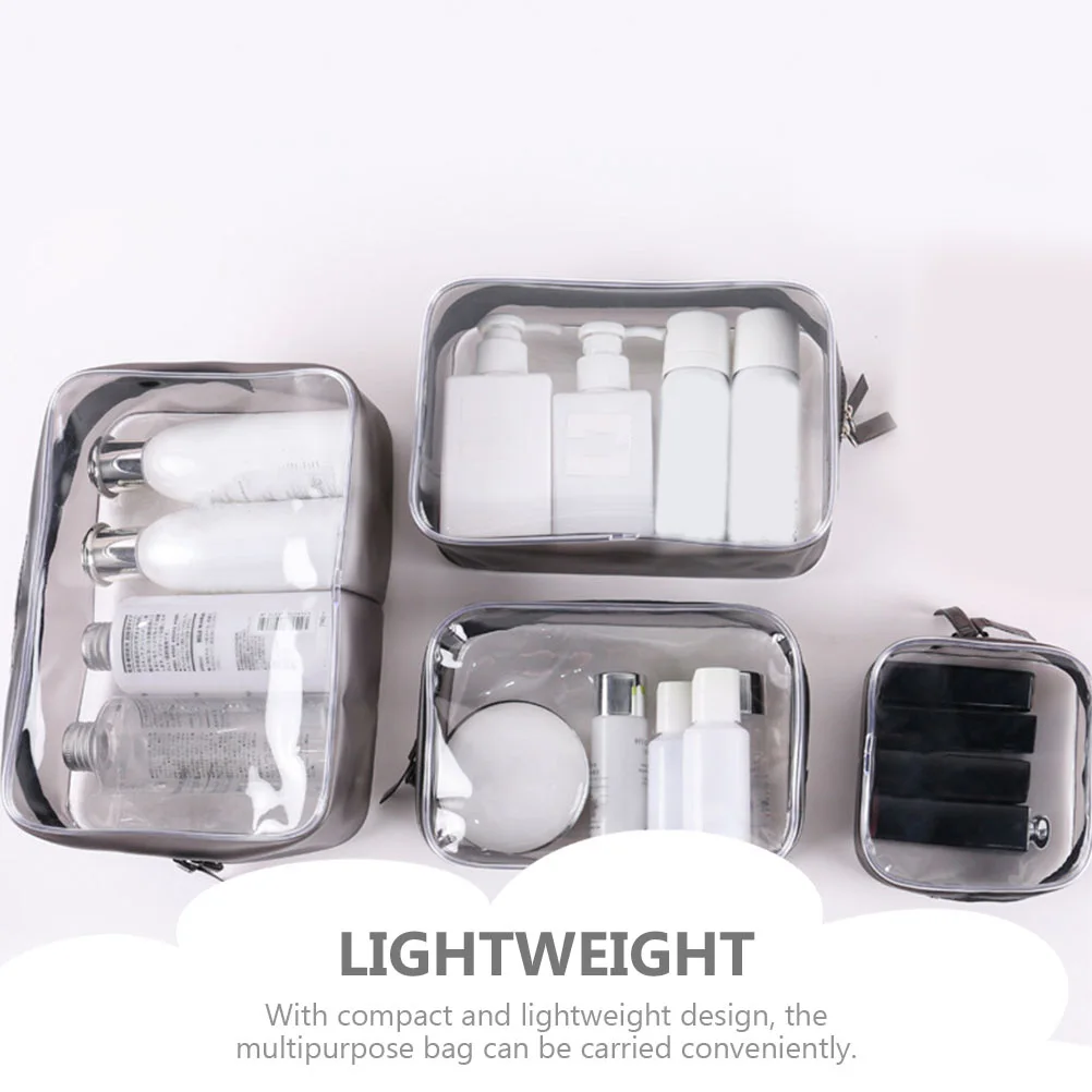 4Pcs Waterproof Storage Bag for Cosmetics Travel Wash Pouch Organizer PVC Material Durable Zipper Lightweight Design
4Pcs Waterproof Storage Bag for Cosmetics Travel Wash Pouch Organizer PVC Material Durable Zipper Lightweight Design