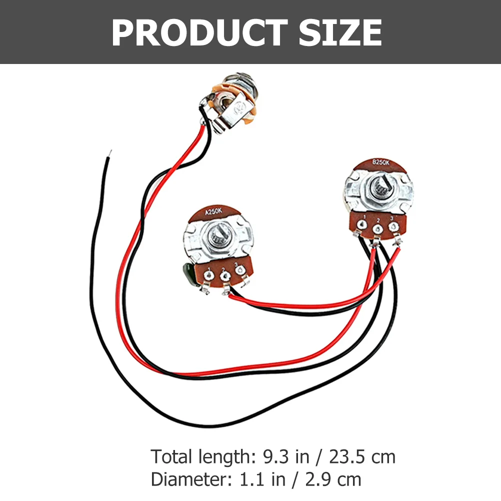 1Set Bass Wiring Harness 250k Pots Kit Lightweight Durable Bass Guitar Replacement Harness Parts Parts for Guitar
1Set Bass Wiring Harness 250k Pots Kit Lightweight Durable Bass Guitar Replacement Harness Parts Parts for Guitar