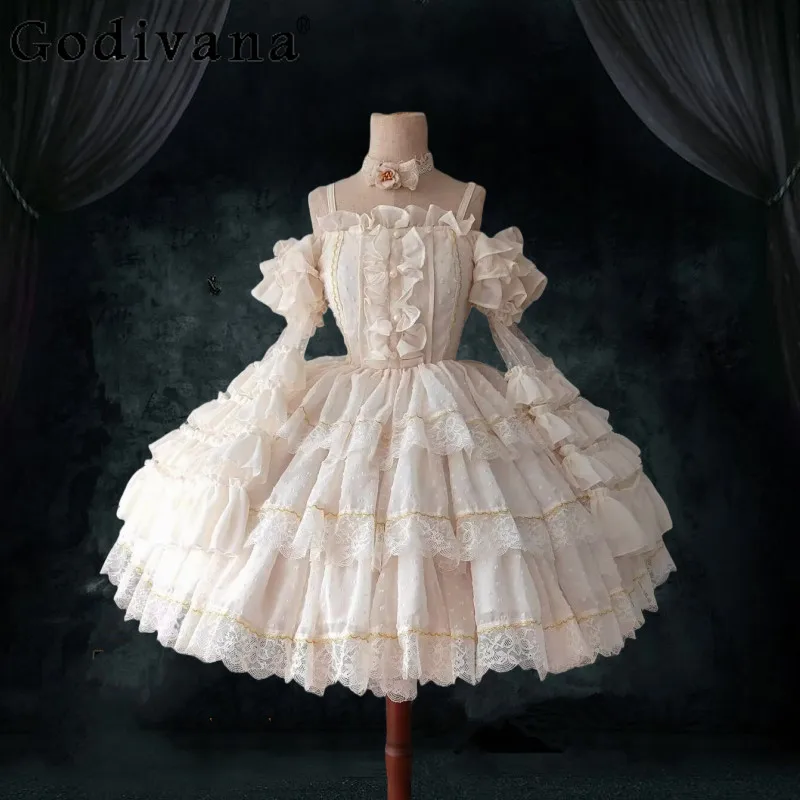 Lolita Princess Original Design Dress for Ladies Daily Wear Bride Doll Style Ballet Dress Women's Japanese Style Sweet Dress
Lolita Princess Original Design Dress for Ladies Daily Wear Bride Doll Style Ballet Dress Women's Japanese Style Sweet Dress