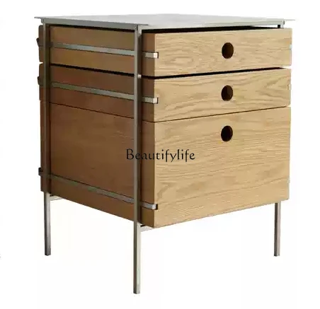 Stainless steel chest solid wood three pump storage living room white oak locker
Stainless steel chest solid wood three pump storage living room white oak locker