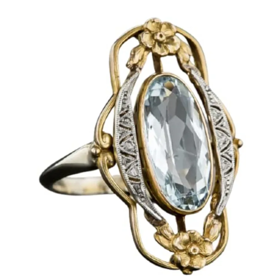 Hollow Out Vintage 925 Sterling Silver Emerald Ring Golden Flower Antique Rings Oval CZ Gold Plated Engagement Rings, Suitable
Hollow Out Vintage 925 Sterling Silver Emerald Ring Golden Flower Antique Rings Oval CZ Gold Plated Engagement Rings, Suitable