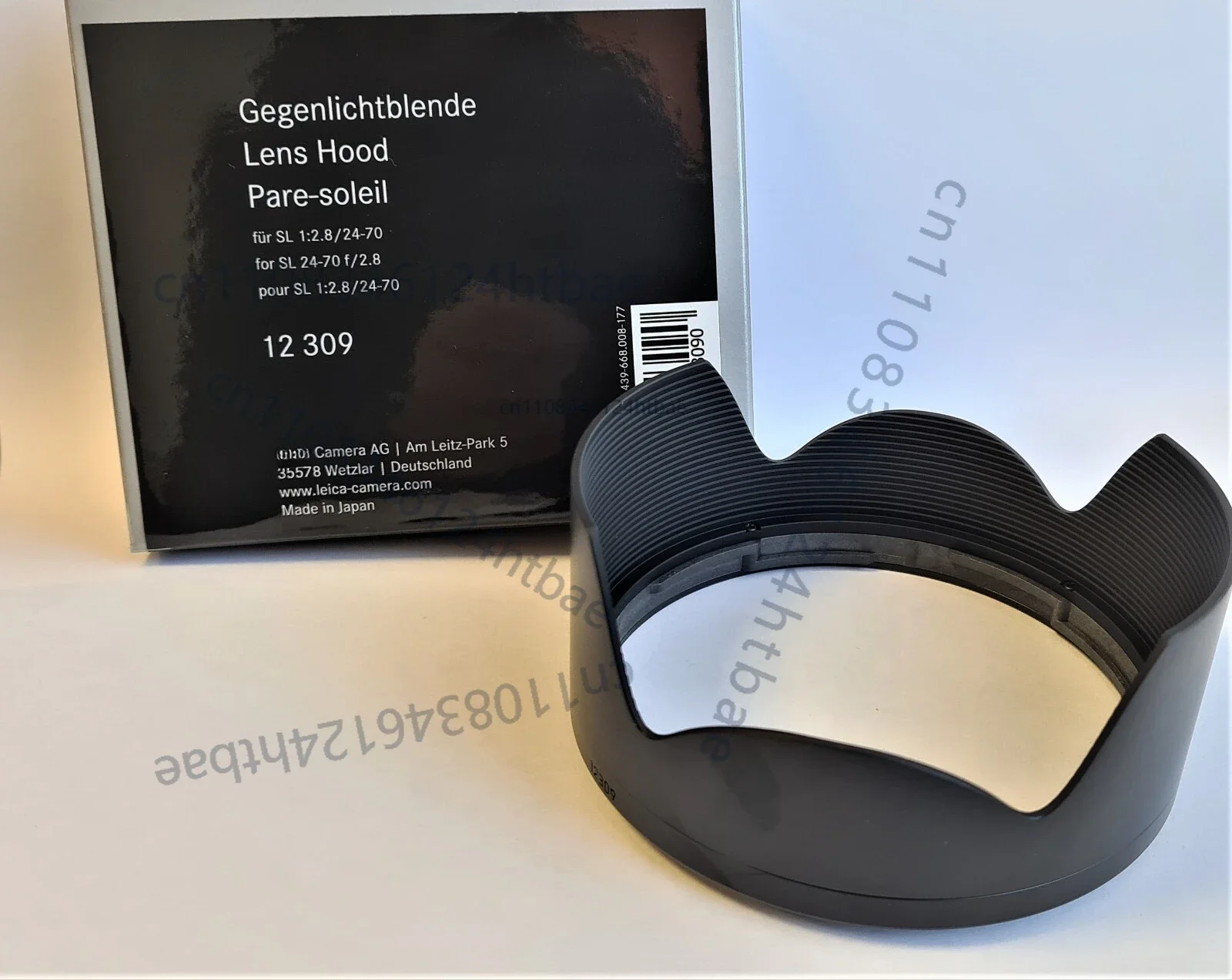 NEW FOR Leica 12309 Lens Hood for SL 24-70 f/2.8
NEW FOR Leica 12309 Lens Hood for SL 24-70 f/2.8