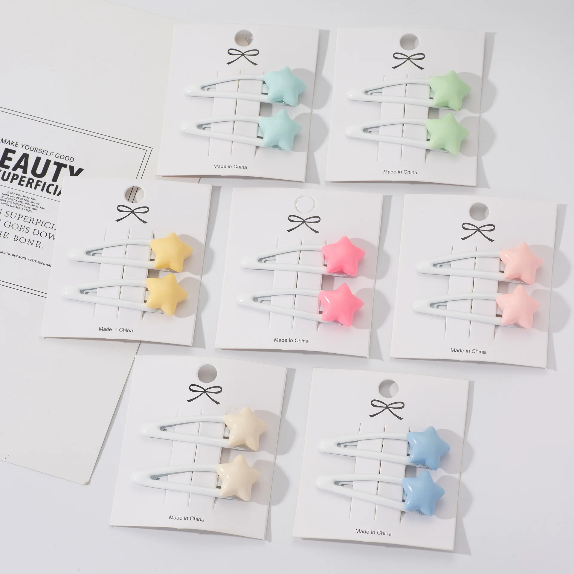 Girls Hair Accessories 2Pcs Cute Star Hairpins BB Side Clips Kids Bangs Hairclips Summer Y2K Girls Barrettes Hair Ornaments
Girls Hair Accessories 2Pcs Cute Star Hairpins BB Side Clips Kids Bangs Hairclips Summer Y2K Girls Barrettes Hair Ornaments