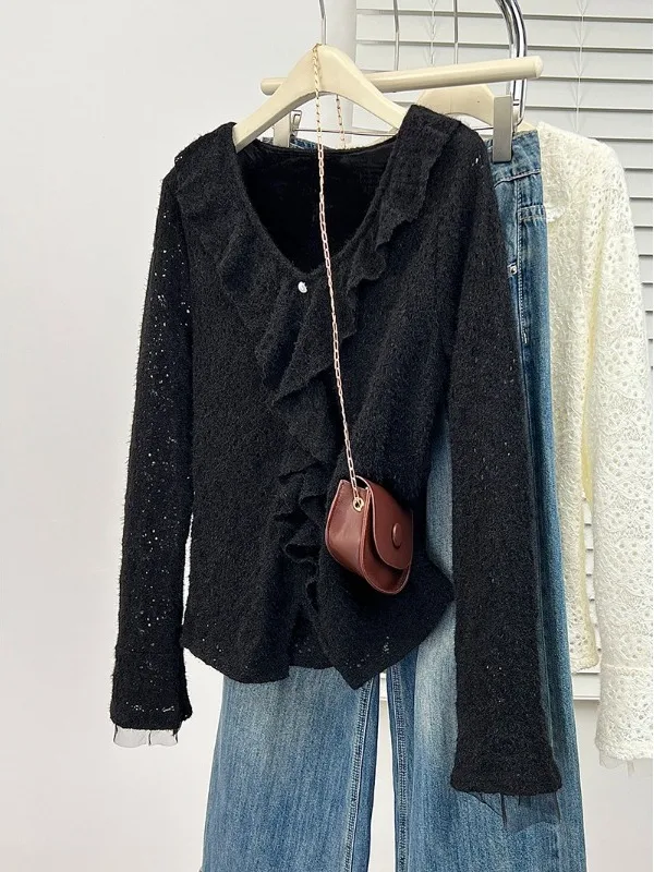 Женский топ Ele Bla Lace Long Sve V-Ne размера плюс с цветочным принтом, модная повседневная одежда на весну 2026
Женский топ Ele Bla Lace Long Sve V-Ne размера плюс с цветочным принтом, модная повседневная одежда на весну 2026