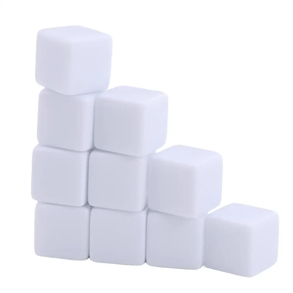 10PCS Game Props 16mm Blank Acrylic Dice Write Painting Six Sided Dice Toys White Right Angle Counting Dices Toys
10PCS Game Props 16mm Blank Acrylic Dice Write Painting Six Sided Dice Toys White Right Angle Counting Dices Toys