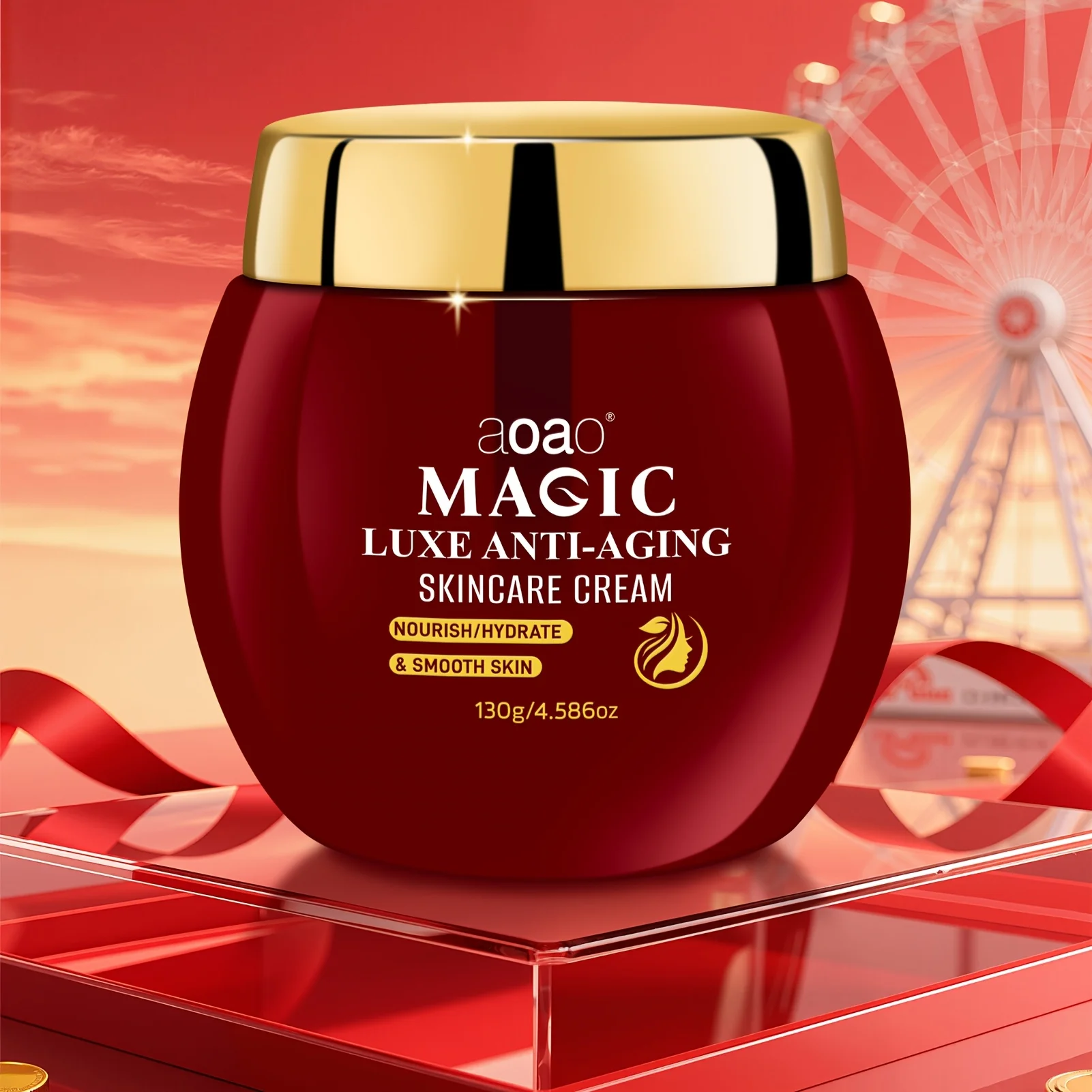 Luxury Anti-Wrinkle Cream with Vitamin E Glycerin Collagen & Hyaluronic Acid Hydrated Smooth Radiant Skin Anti-Aging Youthful Look
Luxury Anti-Wrinkle Cream with Vitamin E Glycerin Collagen & Hyaluronic Acid Hydrated Smooth Radiant Skin Anti-Aging Youthful Look