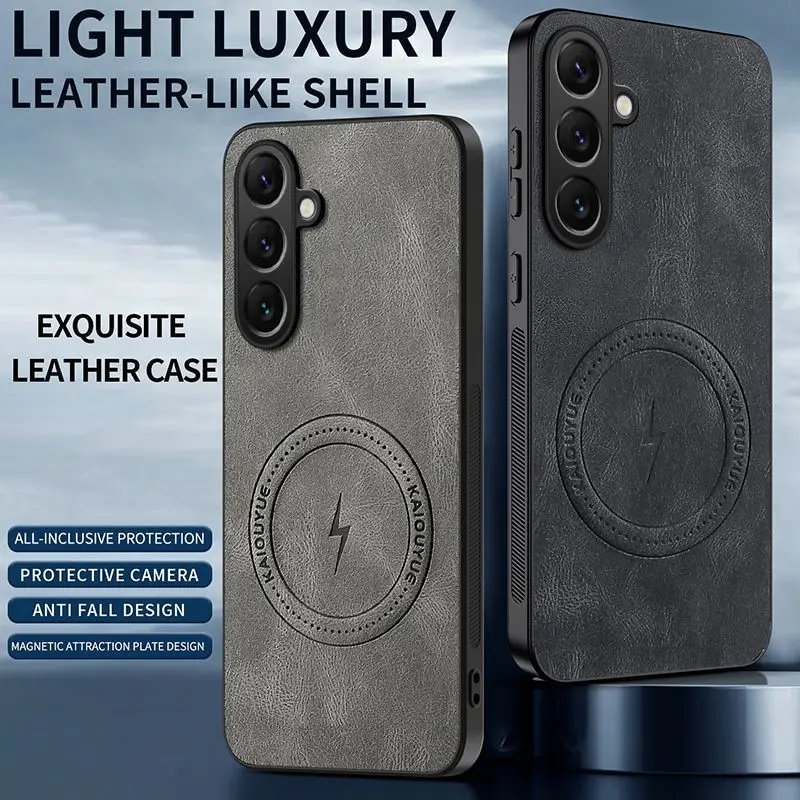 Case For Samsung Galaxy A27 5G Premium PU Leather Shockproof Magnetic Car Mount Soft TPU Hard Shell Trendy New Ins Style
Case For Samsung Galaxy A27 5G Premium PU Leather Shockproof Magnetic Car Mount Soft TPU Hard Shell Trendy New Ins Style