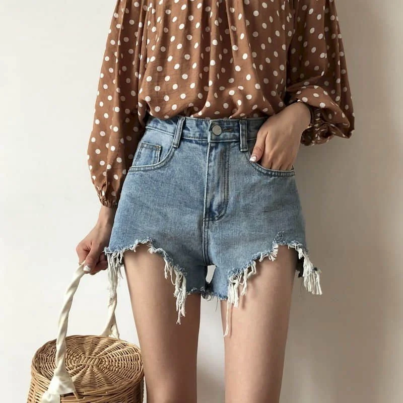 Denim Shorts for Women Large Size Vintage Casual Loose Korean Fashion Oversized Jeans A-line Ragged Edge Shorts Women Clothing
Denim Shorts for Women Large Size Vintage Casual Loose Korean Fashion Oversized Jeans A-line Ragged Edge Shorts Women Clothing