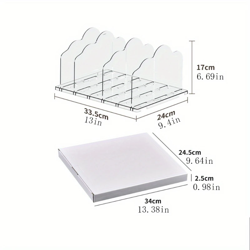 Adjustable Acrylic Book Stand Bookends Desk Organizer Wardrobe Divider Shelf for Bookcase Cabinet Libraries Magazine Storage
Adjustable Acrylic Book Stand Bookends Desk Organizer Wardrobe Divider Shelf for Bookcase Cabinet Libraries Magazine Storage