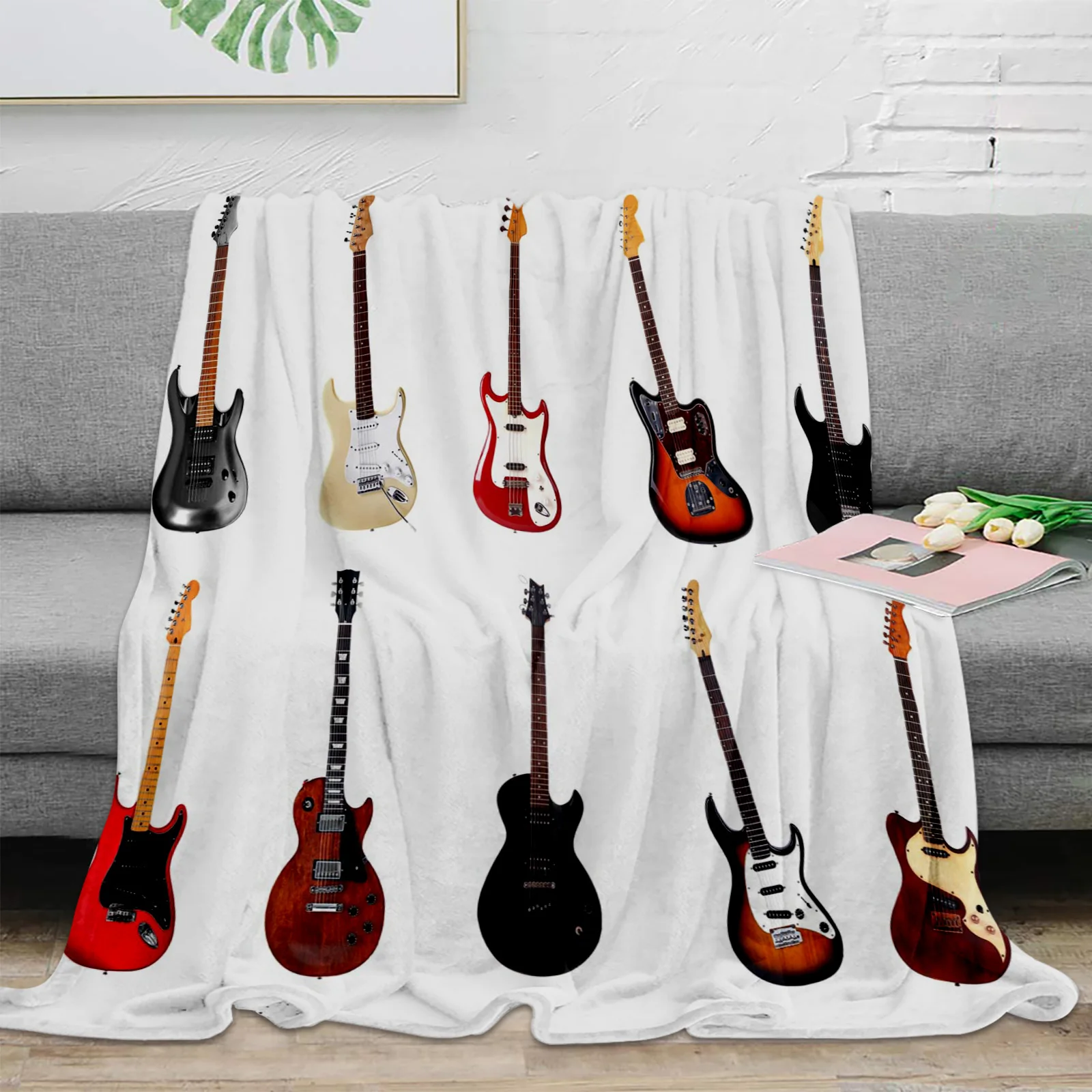 Electric Guitar Music Throw Blanket Warm Microfiber Blanket Flannel Blanket for Bedroom Bed Cover
Electric Guitar Music Throw Blanket Warm Microfiber Blanket Flannel Blanket for Bedroom Bed Cover