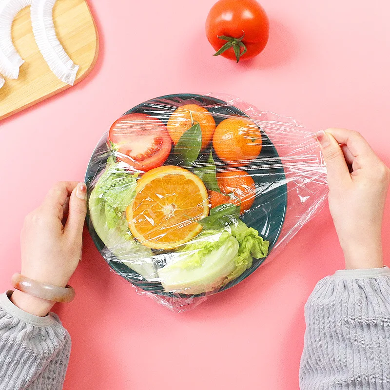 100/300 шт. чехлы для хранения продуктов, домашняя еда, освежающая печать, эластичная пластиковая пленка, сумка для хранения свежести на холодильник, кухонные инструменты 
100/300 шт. чехлы для хранения продуктов, домашняя еда, освежающая печать, эластичная пластиковая пленка, сумка для хранения свежести на холодильник, кухонные инструменты