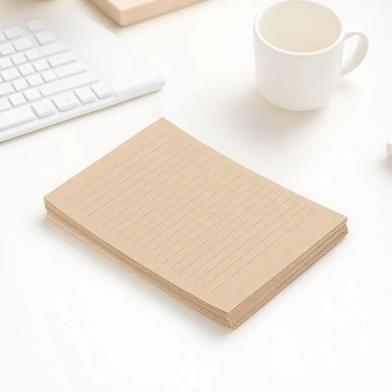 100 листов винтажной крафт-бумаги формата А5 в линейку для писем, премиум-канцелярия для ведения дневников, заметок, каллиграфии, ретро-подарки
100 листов винтажной крафт-бумаги формата А5 в линейку для писем, премиум-канцелярия для ведения дневников, заметок, каллиграфии, ретро-подарки