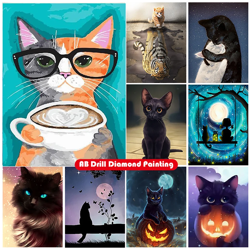 Animal Cat 5D DIY AB Diamond Painting Kit Swing Back View Full Square Diamond Round Diamond Embroidery Mosaic Home Decoration
Animal Cat 5D DIY AB Diamond Painting Kit Swing Back View Full Square Diamond Round Diamond Embroidery Mosaic Home Decoration