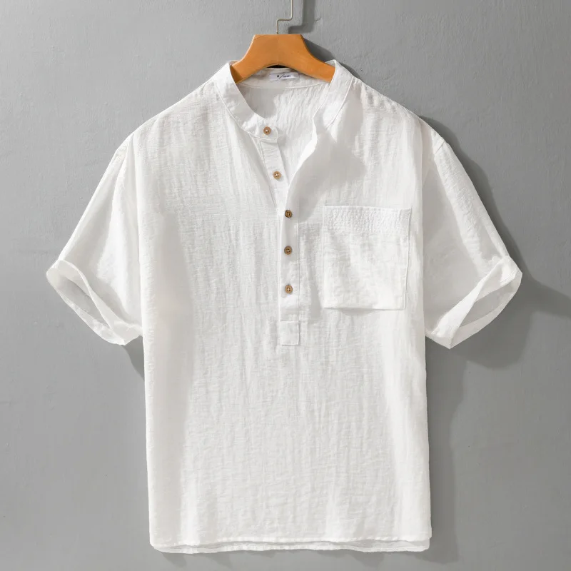 Harajuku Men Short Sleeve T-shirts Summer Clothes for Men Beach Tops Tees Casual Stand Collar T Shirt Dropped Shoulder Sleeves
Harajuku Men Short Sleeve T-shirts Summer Clothes for Men Beach Tops Tees Casual Stand Collar T Shirt Dropped Shoulder Sleeves