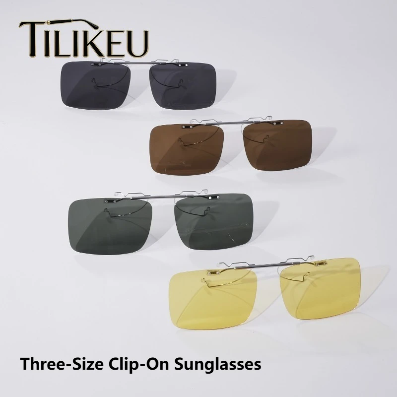 New 3-size Alloy Clip on Sunglasses Men Women Driving Fishing Professional Polarized Sunglasses Clip Square Lenses Shades UV400
New 3-size Alloy Clip on Sunglasses Men Women Driving Fishing Professional Polarized Sunglasses Clip Square Lenses Shades UV400