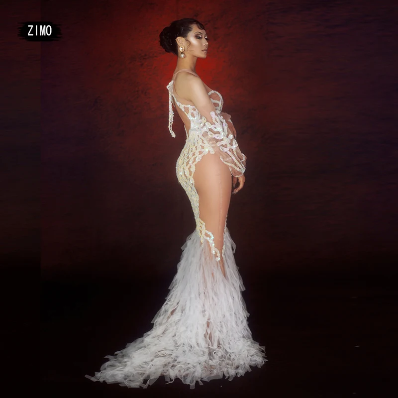 Go Go Costume Sequin Mermaid Backless Long Evening Dresses Singer Dance Stage Evening Party Club DS Celebrate Birthday Outfits
Go Go Costume Sequin Mermaid Backless Long Evening Dresses Singer Dance Stage Evening Party Club DS Celebrate Birthday Outfits