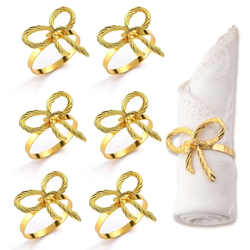 12PCS Elegant Bow Napkin Ring Wedding Christmas Table Decor Stylish Dining Accessory for Holiday Party and Festive Dinner Use
12PCS Elegant Bow Napkin Ring Wedding Christmas Table Decor Stylish Dining Accessory for Holiday Party and Festive Dinner Use