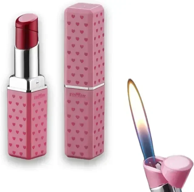 Cute Lipstick Inflatable Lighter Windproof Portable Mini Butane Lighter Cigarette Accessories Women's Fashion Gift(No Gas)
Cute Lipstick Inflatable Lighter Windproof Portable Mini Butane Lighter Cigarette Accessories Women's Fashion Gift(No Gas)