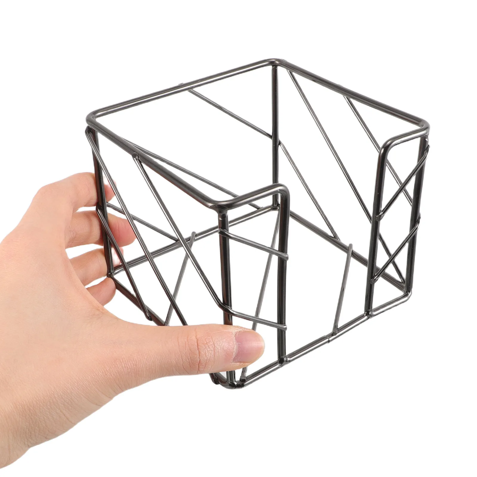 Black Iron Wire Memo Holder Square Notepad Organizer Office Dorm Desk Supplies Creative Hollow Post Organizer
Black Iron Wire Memo Holder Square Notepad Organizer Office Dorm Desk Supplies Creative Hollow Post Organizer
