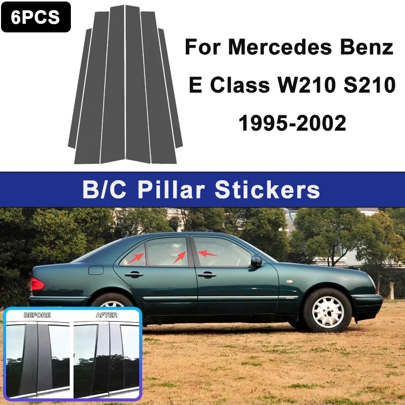 For Benz E Class W210 S210 95-02 Glossy Black PC Material Window Column Car Door Center B C Pillar Post Cover Trim Car Accessory
For Benz E Class W210 S210 95-02 Glossy Black PC Material Window Column Car Door Center B C Pillar Post Cover Trim Car Accessory