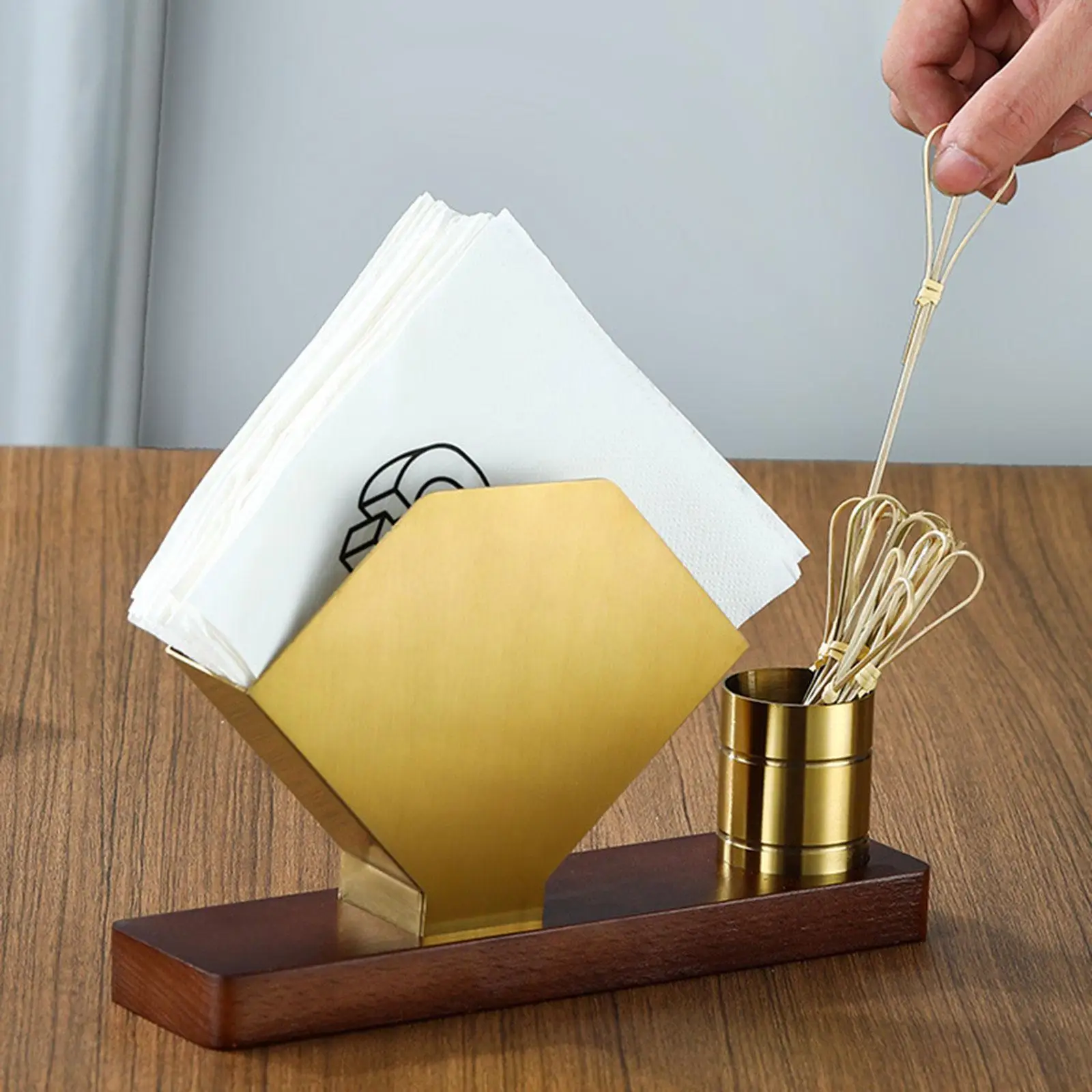 Napkin Holder with Toothpick Holder Freestanding Chic Tissue Dispenser for
Napkin Holder with Toothpick Holder Freestanding Chic Tissue Dispenser for