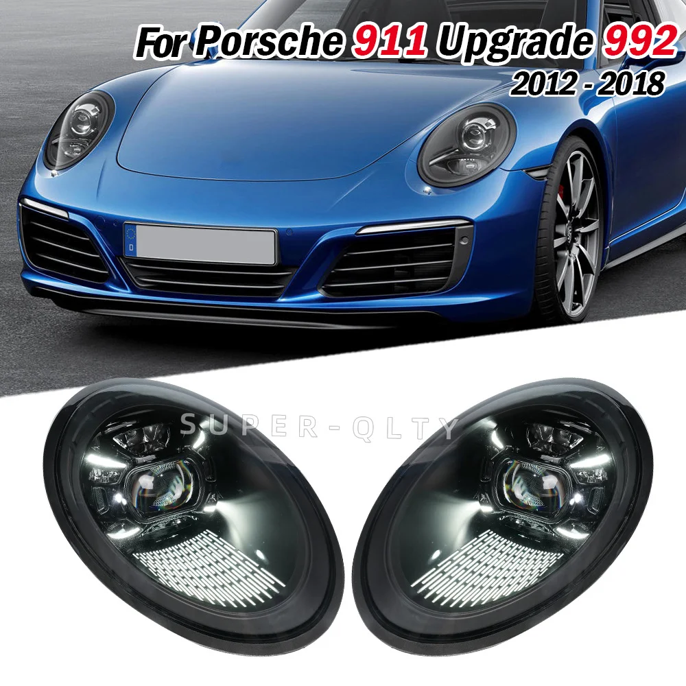 Для Porsche 911 2012-2018 модифицированные фары 991 (сечайшее поколение) модернизация 992 (восемь поколений) светодиодные матричные фары
Для Porsche 911 2012-2018 модифицированные фары 991 (сечайшее поколение) модернизация 992 (восемь поколений) светодиодные матричные фары
