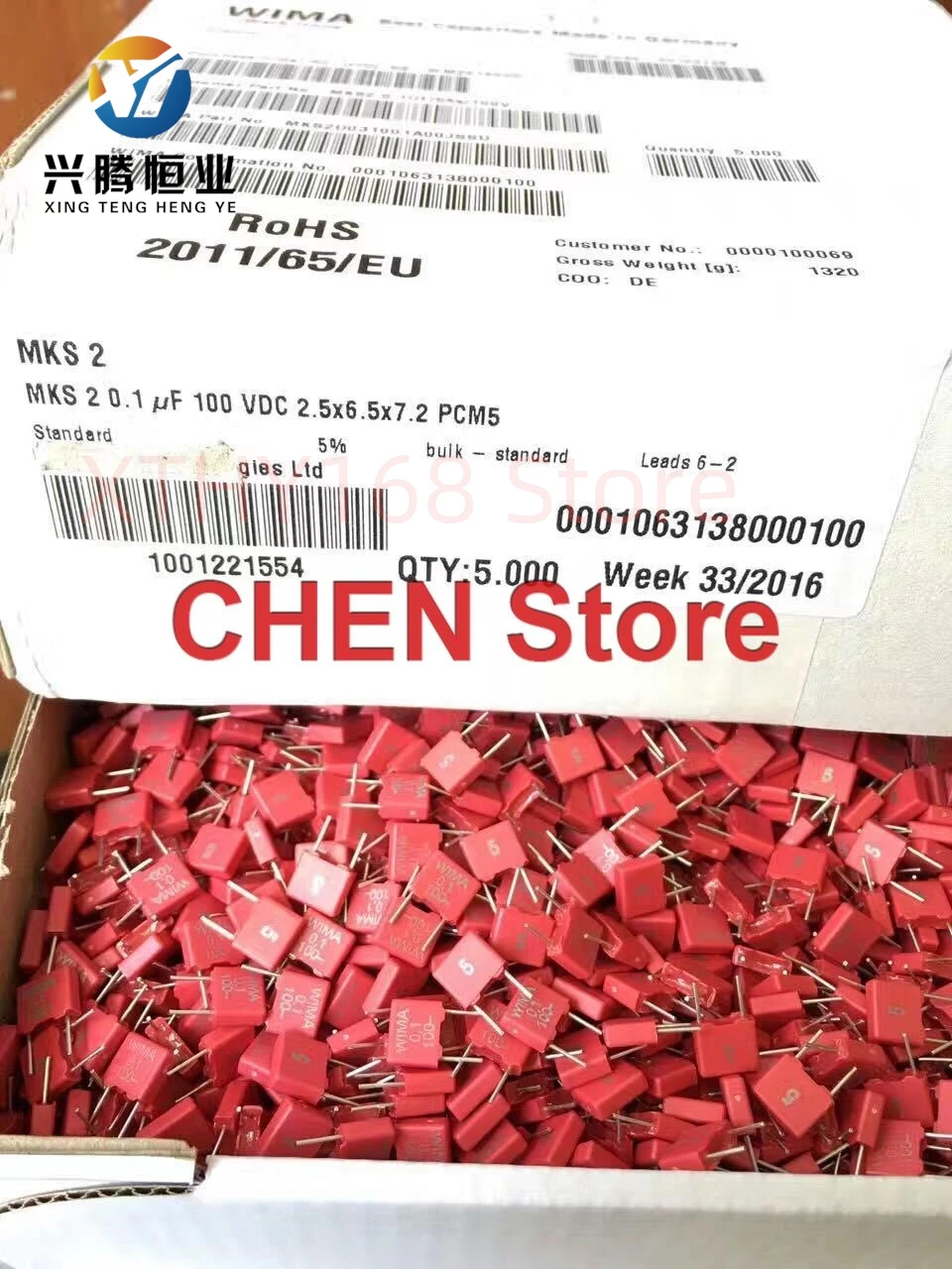 1 шт. WIMA MKS2 5 мм пленочный конденсатор Hi-Fi Audio 0,1 мкФ 1NF 0,01 мкФ 1 мкФ 1,5 мкФ 10 мкФ 22NF 2200PF 0,22 мкФ 2,2 мкФ 50 В 63 В 100 В P5
1 шт. WIMA MKS2 5 мм пленочный конденсатор Hi-Fi Audio 0,1 мкФ 1NF 0,01 мкФ 1 мкФ 1,5 мкФ 10 мкФ 22NF 2200PF 0,22 мкФ 2,2 мкФ 50 В 63 В 100 В P5