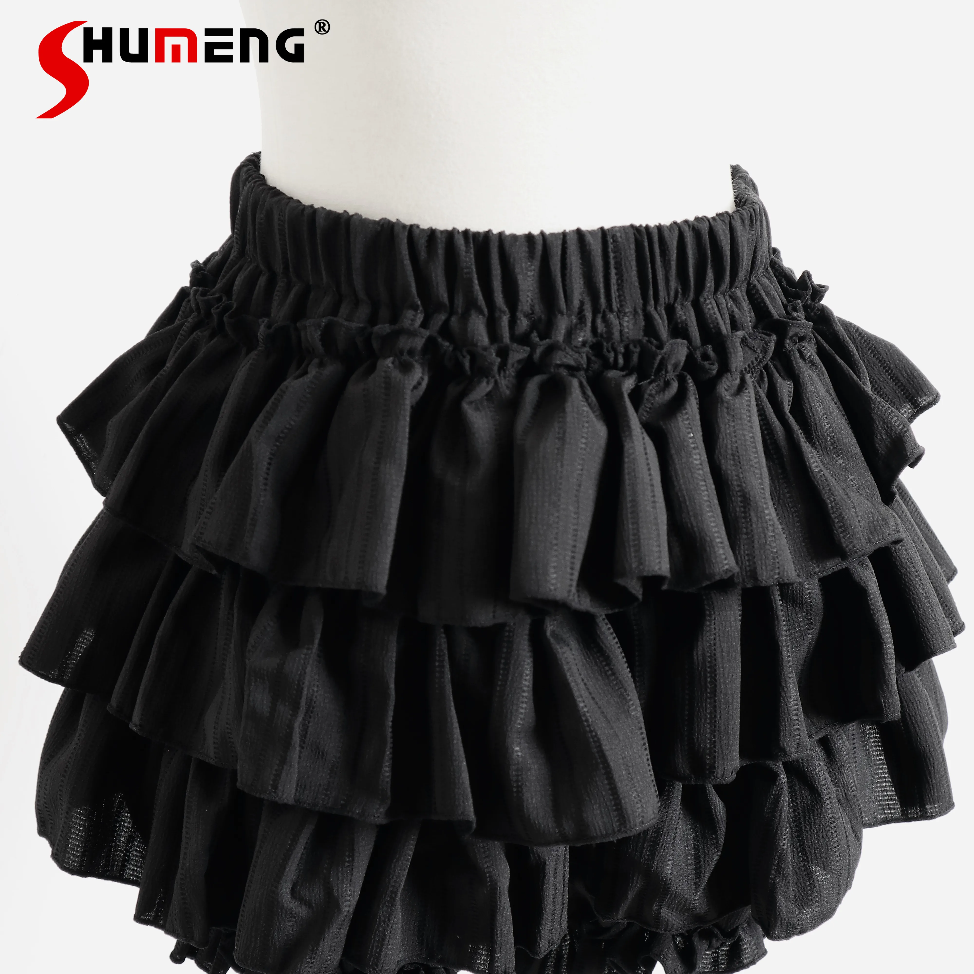 Original Lolita Black White Culottes Women Spring and Summer 2026 Japanese Style Girl's Sweet Cute Y2k Elastic Waist Cake Shorts
Original Lolita Black White Culottes Women Spring and Summer 2026 Japanese Style Girl's Sweet Cute Y2k Elastic Waist Cake Shorts