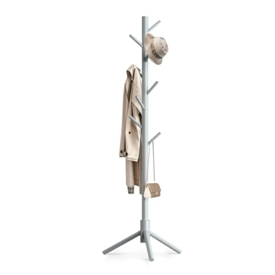Wooden Coat Rack Freestanding with 8 Hooks, Easy Assembly New Zealand Pine Tree Coat Racks, 3 Adjustable Sizes for Clothes, Hat
Wooden Coat Rack Freestanding with 8 Hooks, Easy Assembly New Zealand Pine Tree Coat Racks, 3 Adjustable Sizes for Clothes, Hat