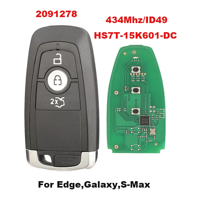 Jingyuqin дистанционный ключ от машины для Ford FIGO KA 2018-2021 Edge Galaxy S-Max 2017-2021 HS7T-15K601-DC 434 МГц ID49 чип A2C93142100
Jingyuqin дистанционный ключ от машины для Ford FIGO KA 2018-2021 Edge Galaxy S-Max 2017-2021 HS7T-15K601-DC 434 МГц ID49 чип A2C93142100