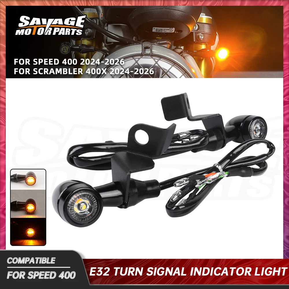 LED Turn Signal Lights For Speed 400 FOR Scrambler 400X 2024-2026 Motorcycle Accessories Front Indicator Daytime Running Lamp
LED Turn Signal Lights For Speed 400 FOR Scrambler 400X 2024-2026 Motorcycle Accessories Front Indicator Daytime Running Lamp