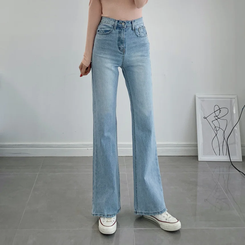 High Waist Slim Fit Bell Bottom Denim Jeans Women's Long Trousers Trendy Chic Vintage Style Summer New Arrival
High Waist Slim Fit Bell Bottom Denim Jeans Women's Long Trousers Trendy Chic Vintage Style Summer New Arrival