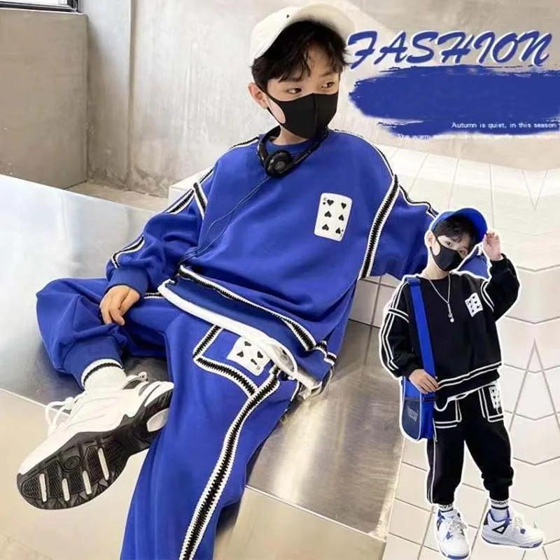 Spring Autumn Baby Boys Stylish Contrast Sweatshirt+Sweatpant Set School Kids 2PCS Tracksuit Children Outfit Jogging Suit 3-16Yr
Spring Autumn Baby Boys Stylish Contrast Sweatshirt+Sweatpant Set School Kids 2PCS Tracksuit Children Outfit Jogging Suit 3-16Yr