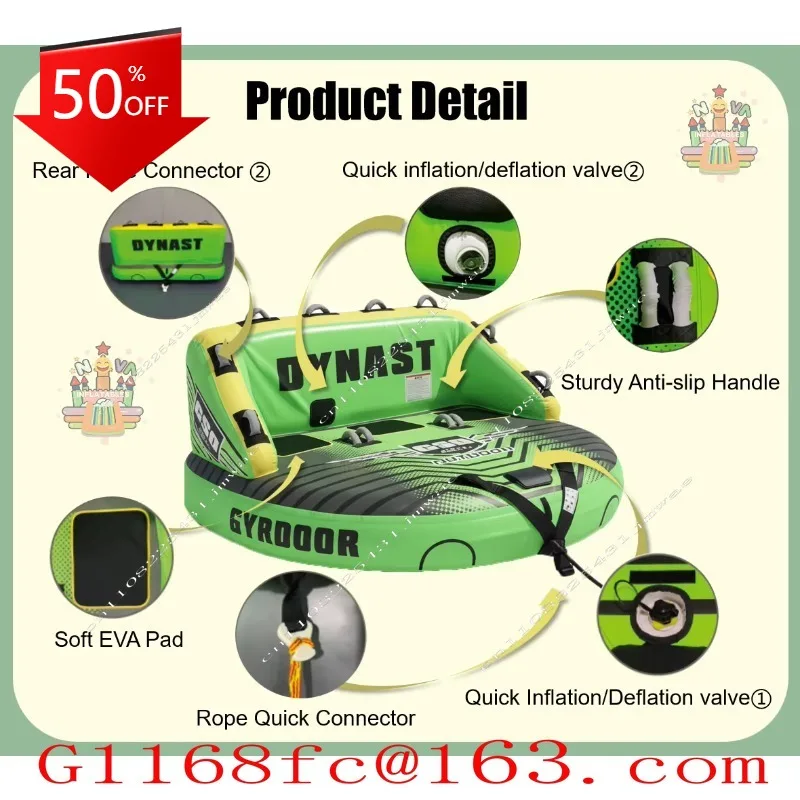 1-8 People Inflatable Towing Boat, Sea Surfing Pool Party, All-around Athlete
1-8 People Inflatable Towing Boat, Sea Surfing Pool Party, All-around Athlete