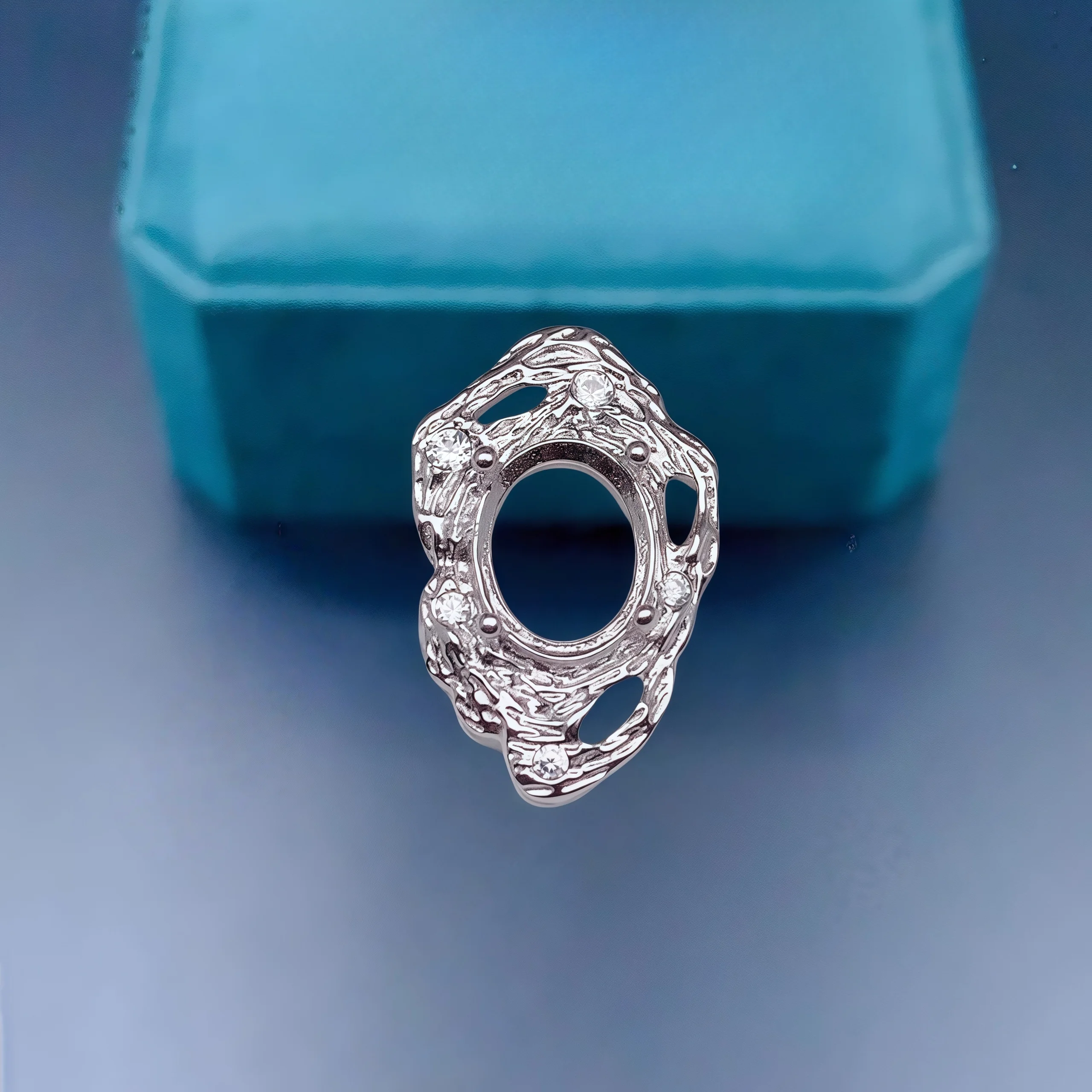 L S925 Sterling Silver Empty Holder Pendant Settings 8*10mm Ellipse Stone Fine Charm DIY Jewelry Retro Pattern Design for Woman
L S925 Sterling Silver Empty Holder Pendant Settings 8*10mm Ellipse Stone Fine Charm DIY Jewelry Retro Pattern Design for Woman