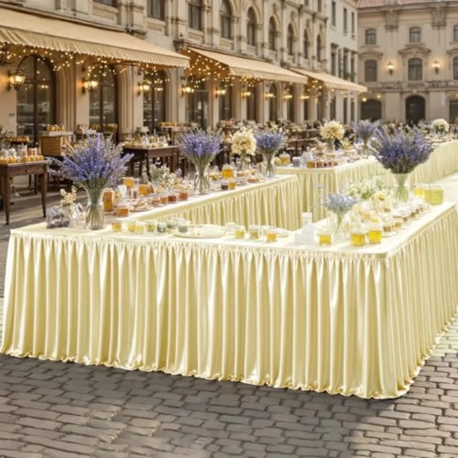 17Feet Length Glitter Table Skirt for 8Feet Rectangle Tables Wrinkle Free Pleated Ruffle Table Cloth Skirting for Baby Shower W
17Feet Length Glitter Table Skirt for 8Feet Rectangle Tables Wrinkle Free Pleated Ruffle Table Cloth Skirting for Baby Shower W