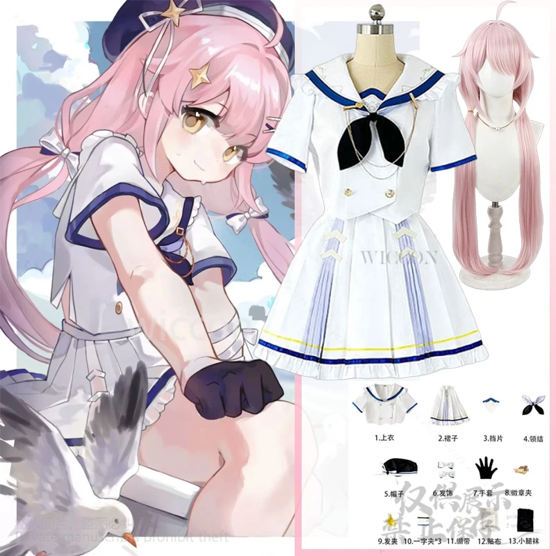 Таффи Косплей Аниме YouTuber VTuber Hololive Японская униформа моряка JK Idol # @!Лолита Розовый парик Джирай Килифайли@ # &edggy^Cos@!
Таффи Косплей Аниме YouTuber VTuber Hololive Японская униформа моряка JK Idol # @!Лолита Розовый парик Джирай Килифайли@ # &edggy^Cos@!