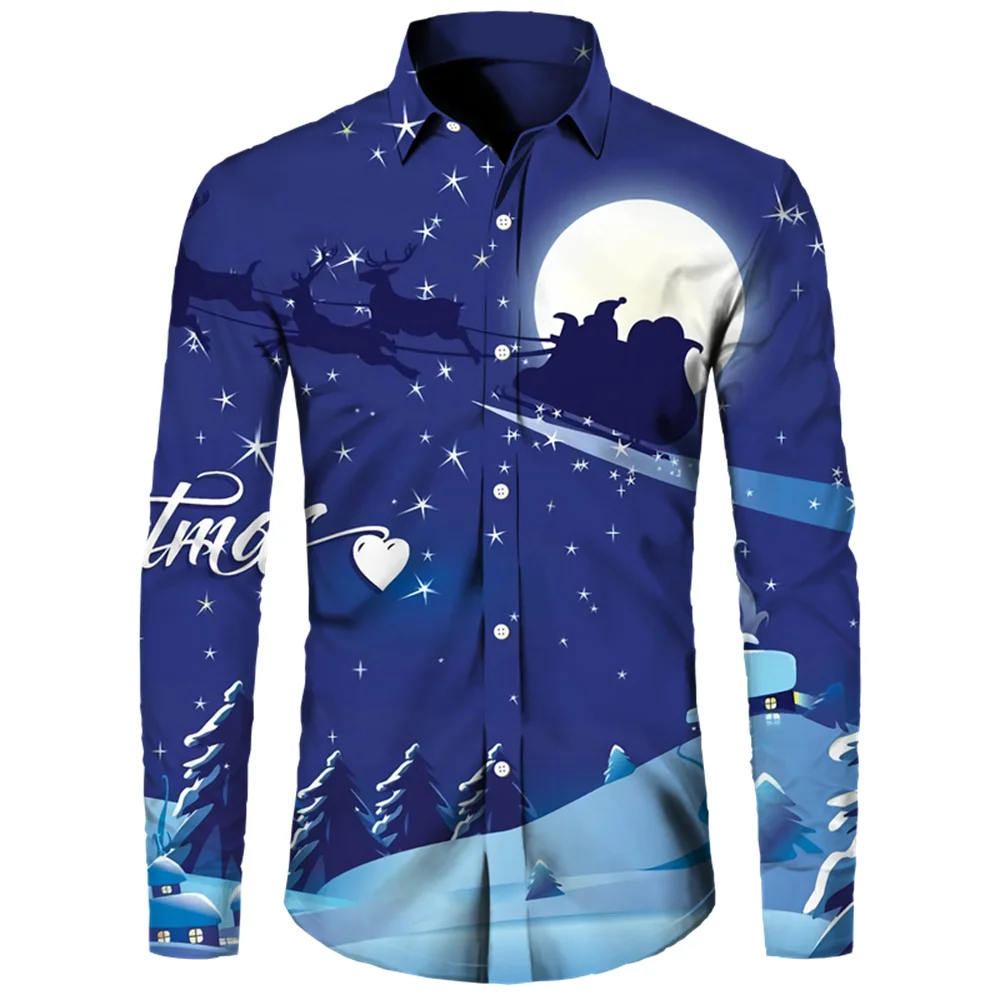 Christmas Men's Shirt Collar Long Sleeved Party Christmas Dress Up Style Shirt 3D Printed Christmas Style Shirt 2024 Fashion
Christmas Men's Shirt Collar Long Sleeved Party Christmas Dress Up Style Shirt 3D Printed Christmas Style Shirt 2024 Fashion