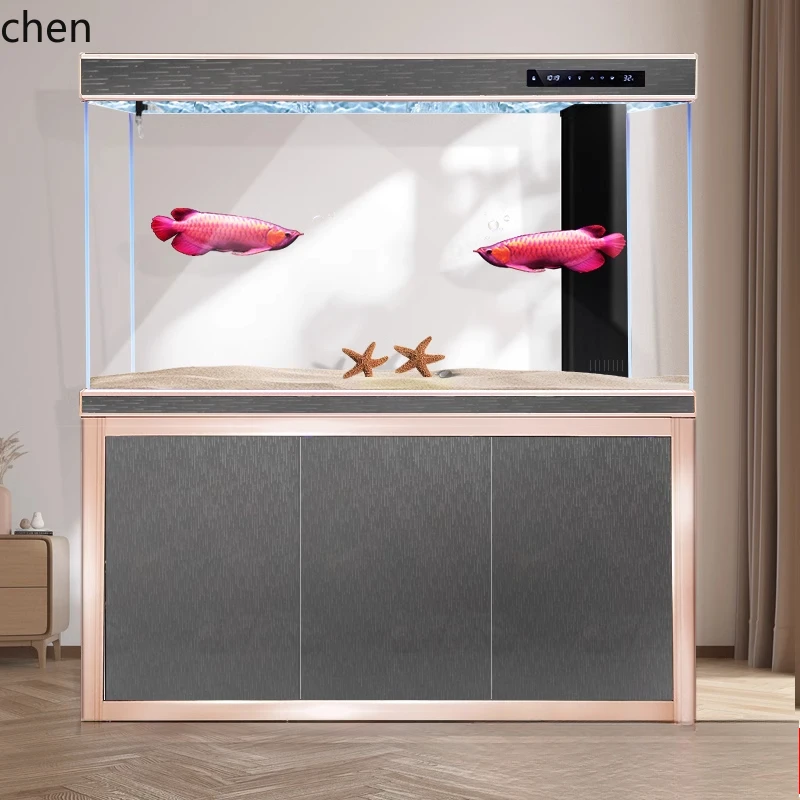 HTT fish tank living room large floor-to-ceiling household ultra-white aquarium ecological glass vertical
HTT fish tank living room large floor-to-ceiling household ultra-white aquarium ecological glass vertical