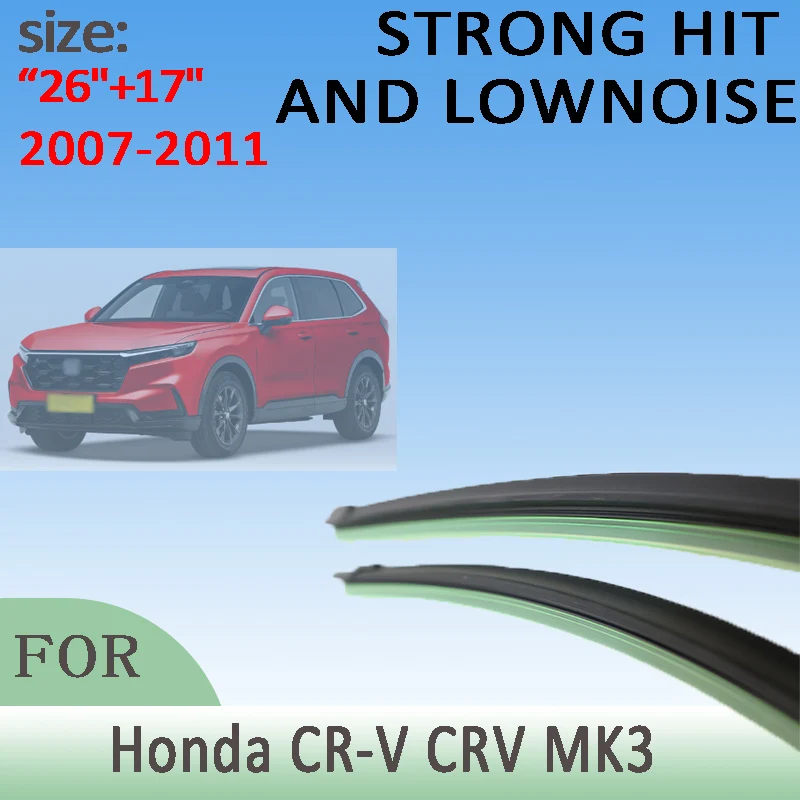 For Honda CR-V CRV MK3 2007-2011 2008 2009 2010 Wiper Front Wiper Blades Windshield Windscreen Window Brushes 26"+17"
For Honda CR-V CRV MK3 2007-2011 2008 2009 2010 Wiper Front Wiper Blades Windshield Windscreen Window Brushes 26"+17"