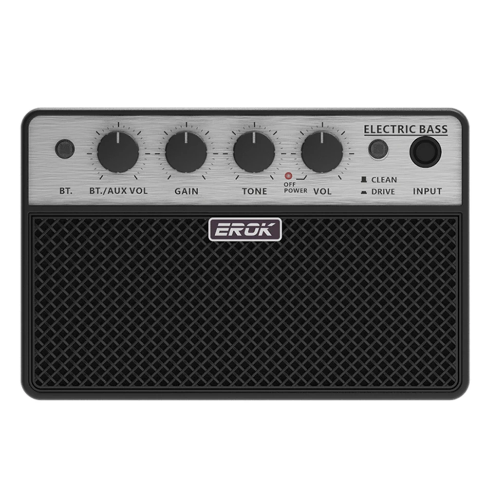 Мини-усилитель EROK Guitar Bluetooth 5,1, маленькая фотография с эффектами очистки/вождения, встроенная аккумуляторная батарея 3000 мАч
Мини-усилитель EROK Guitar Bluetooth 5,1, маленькая фотография с эффектами очистки/вождения, встроенная аккумуляторная батарея 3000 мАч