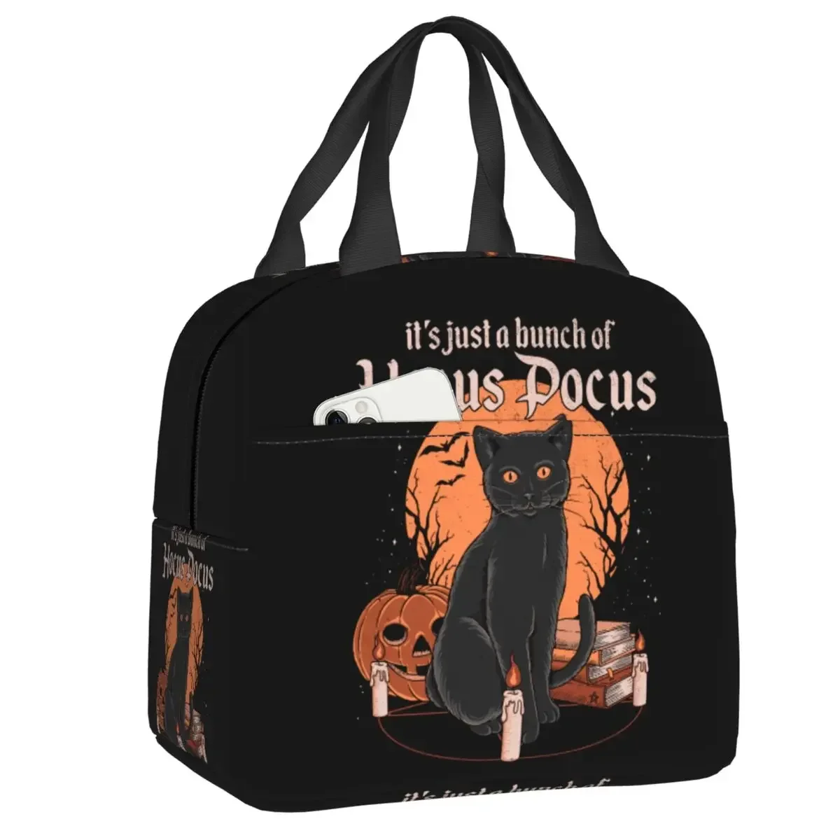 Bunch Of Pocus Hocus Lunch Bags Reusable Halloween Witchcraft Black Cat Cooler Thermal Insulated Lunch Tote Box For Women Kids
Bunch Of Pocus Hocus Lunch Bags Reusable Halloween Witchcraft Black Cat Cooler Thermal Insulated Lunch Tote Box For Women Kids